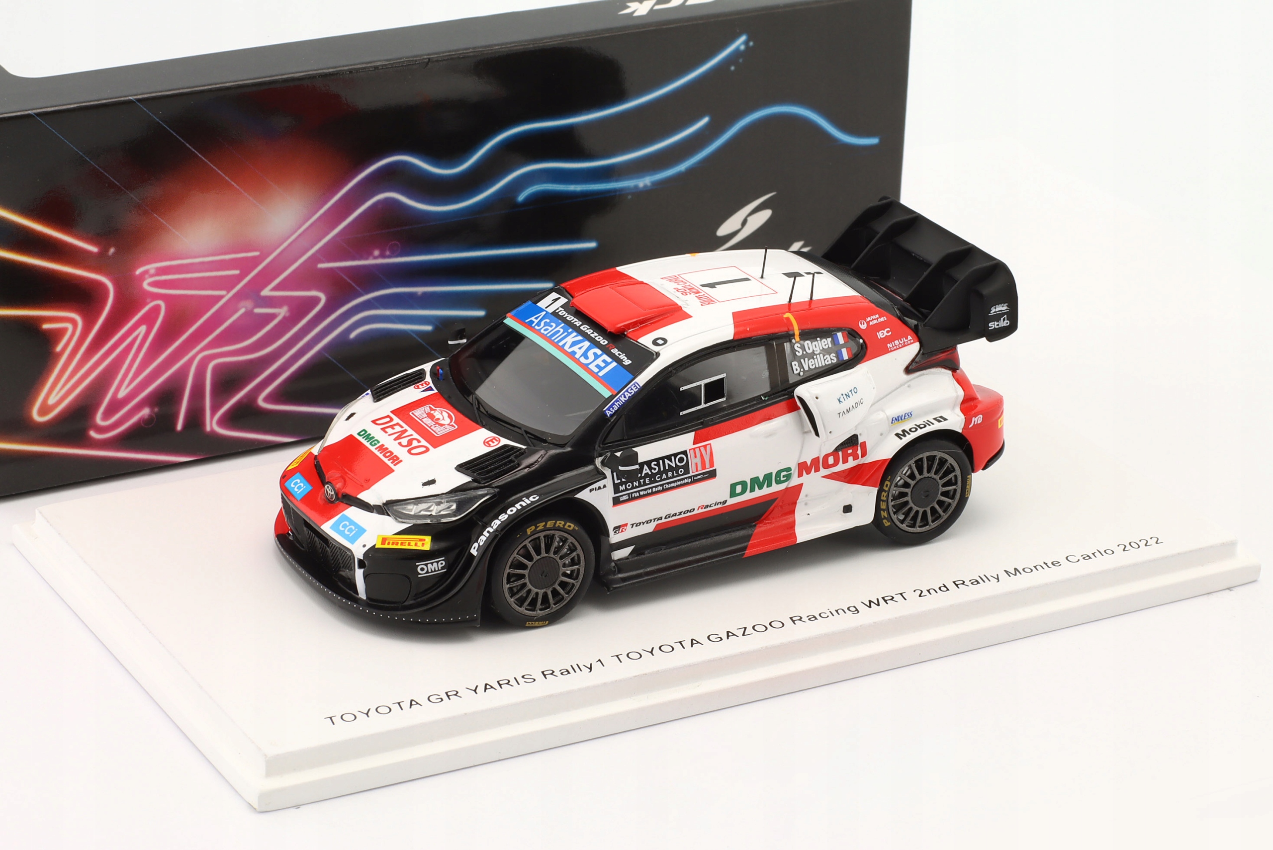 Spark Toyota Gr Yaris Rally1 WRT#1 S.Ogier 2. Rally Monte Carlo 2022 1:43