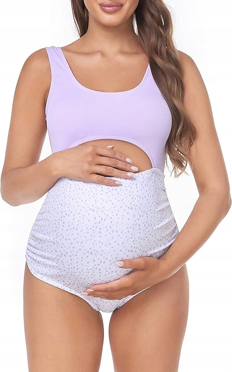 Těhotenské plavky EastElegant jednodílné s puntíky, velikost M