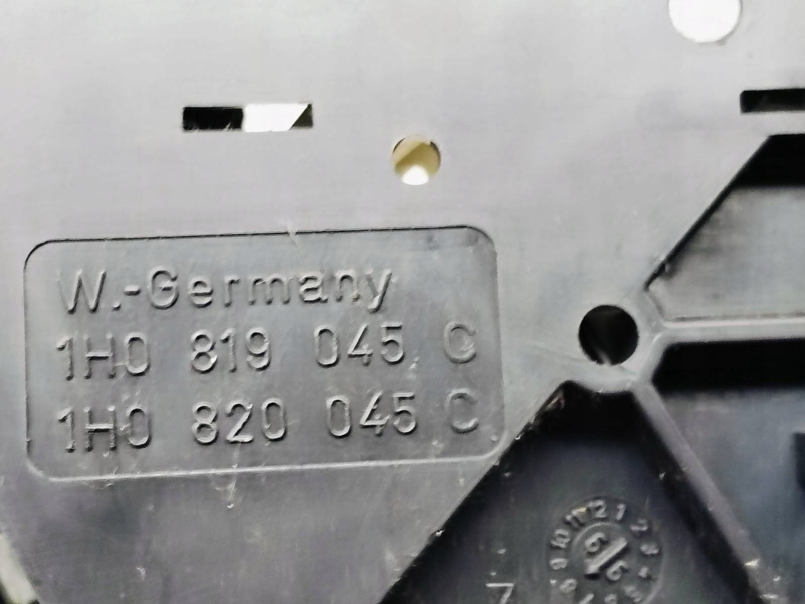 Panel switch air conditioning devices Seat AROSA 1.4 TDI 1H0819045C