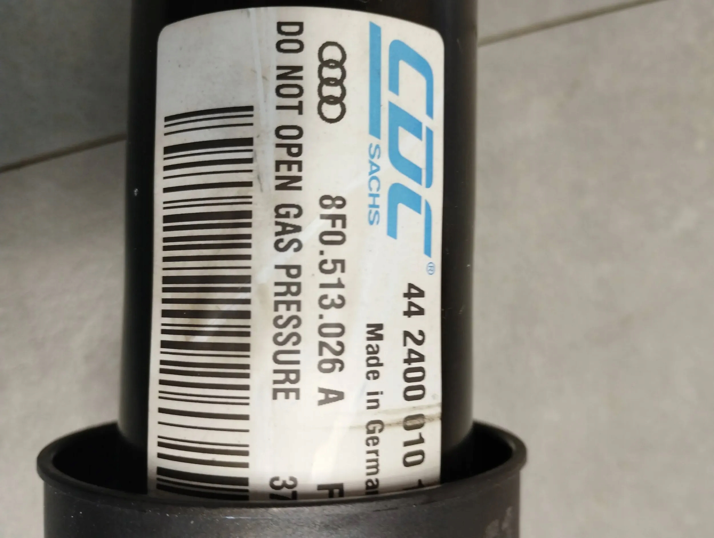 Audi A5 Sportback 8TA shock absorber right rear part 8F0513026A