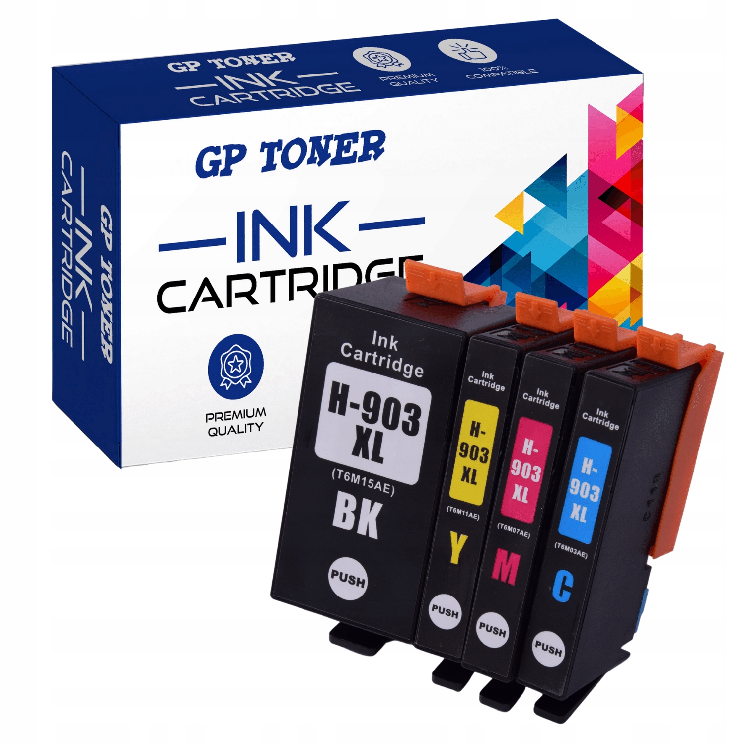 HP 903XL Ink Cartridge 1 Set, Black T6M15A