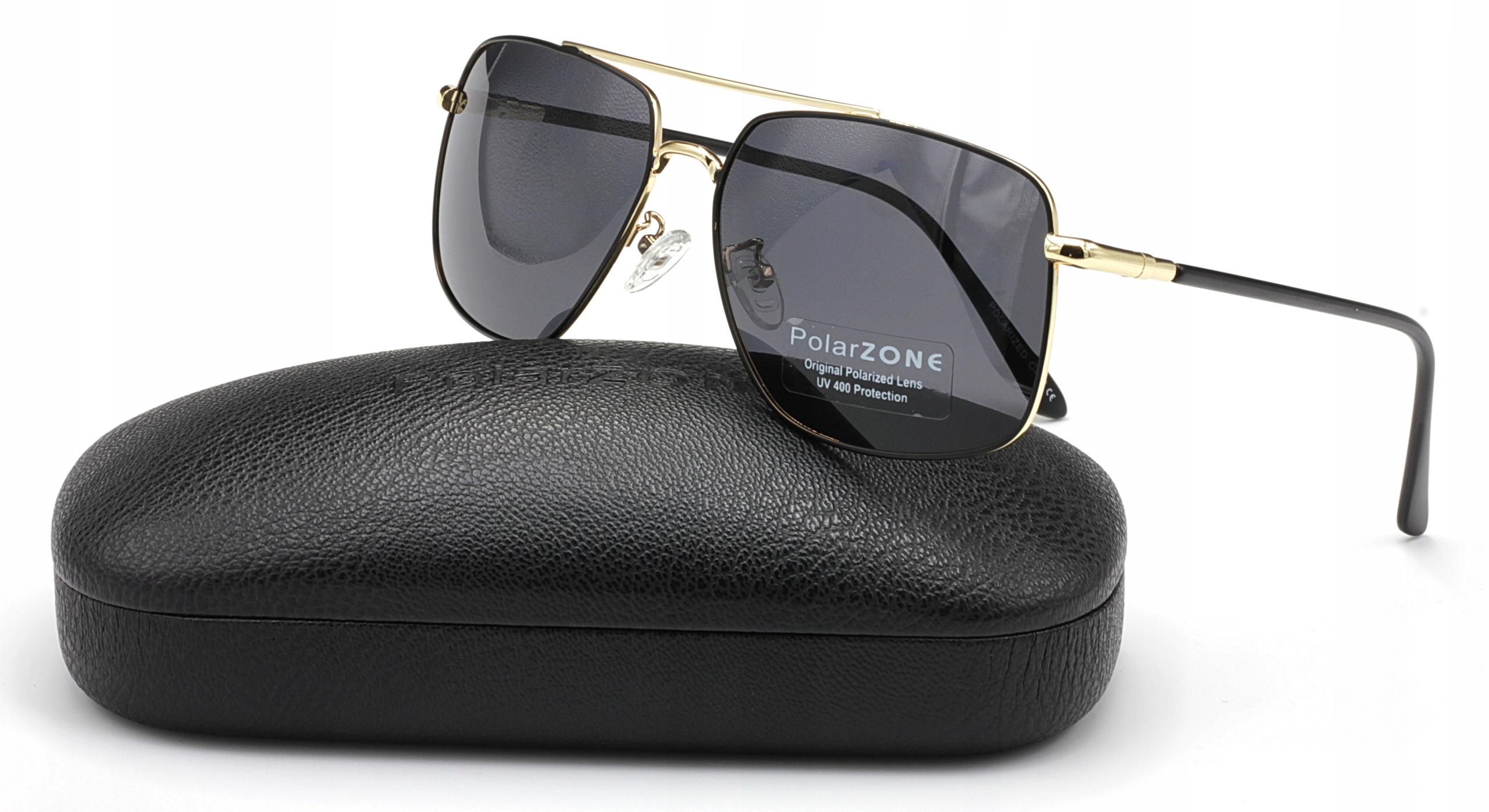 Okulary Polaryzacyjne Uv Męskie Pilotki Etui