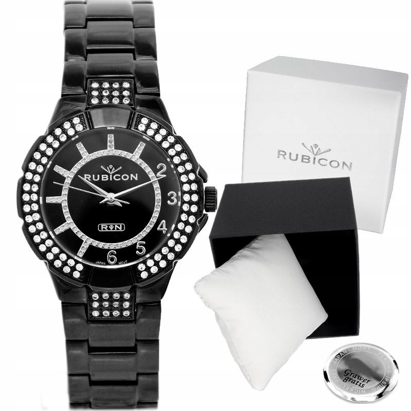 Dámské hodinky Rubicon Ostana RNBD17 černé Box