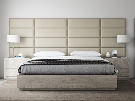 PANELE TAPICEROWANE WEZGŁOWIE ZAGŁÓWEK 60 x 30 cm Grubość 4 cm