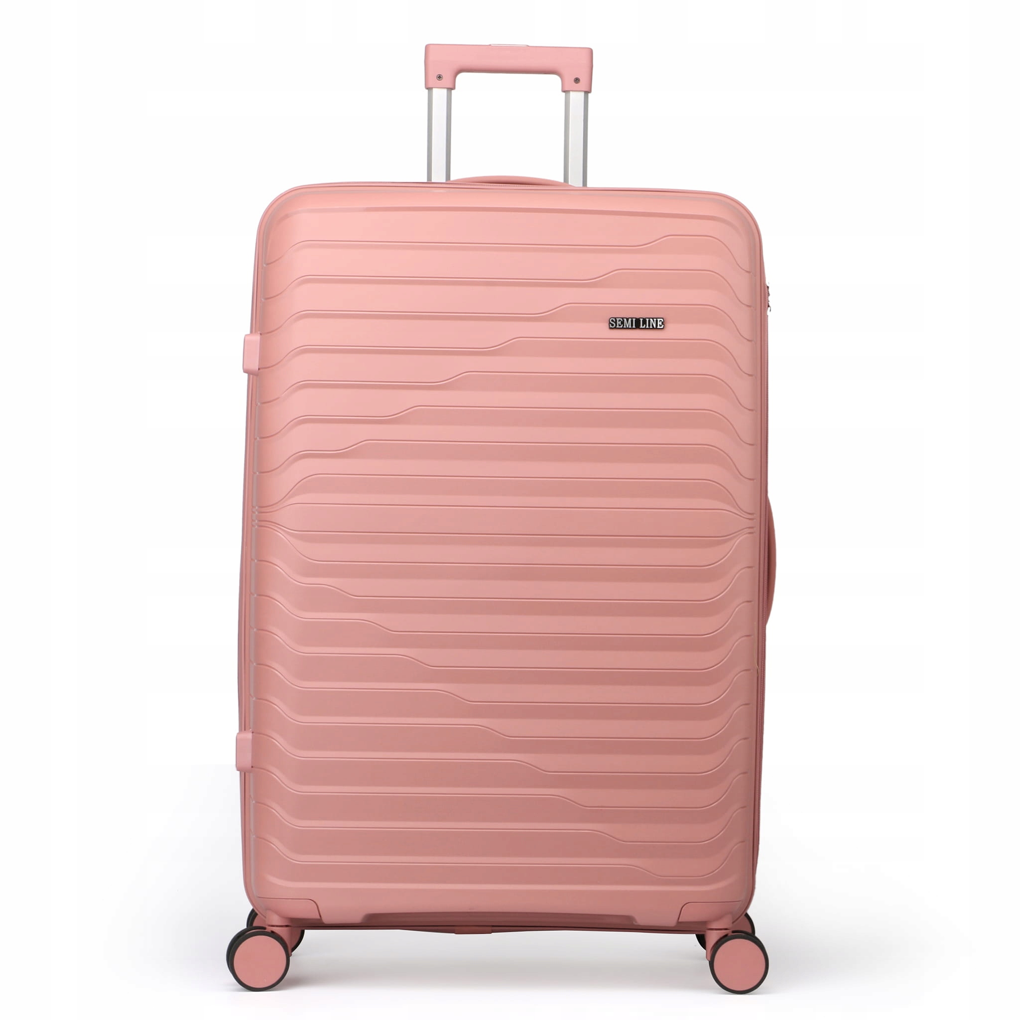 Velký tvrdý kufr z polypropylenu 28" T5779-3 Semi Line růžový