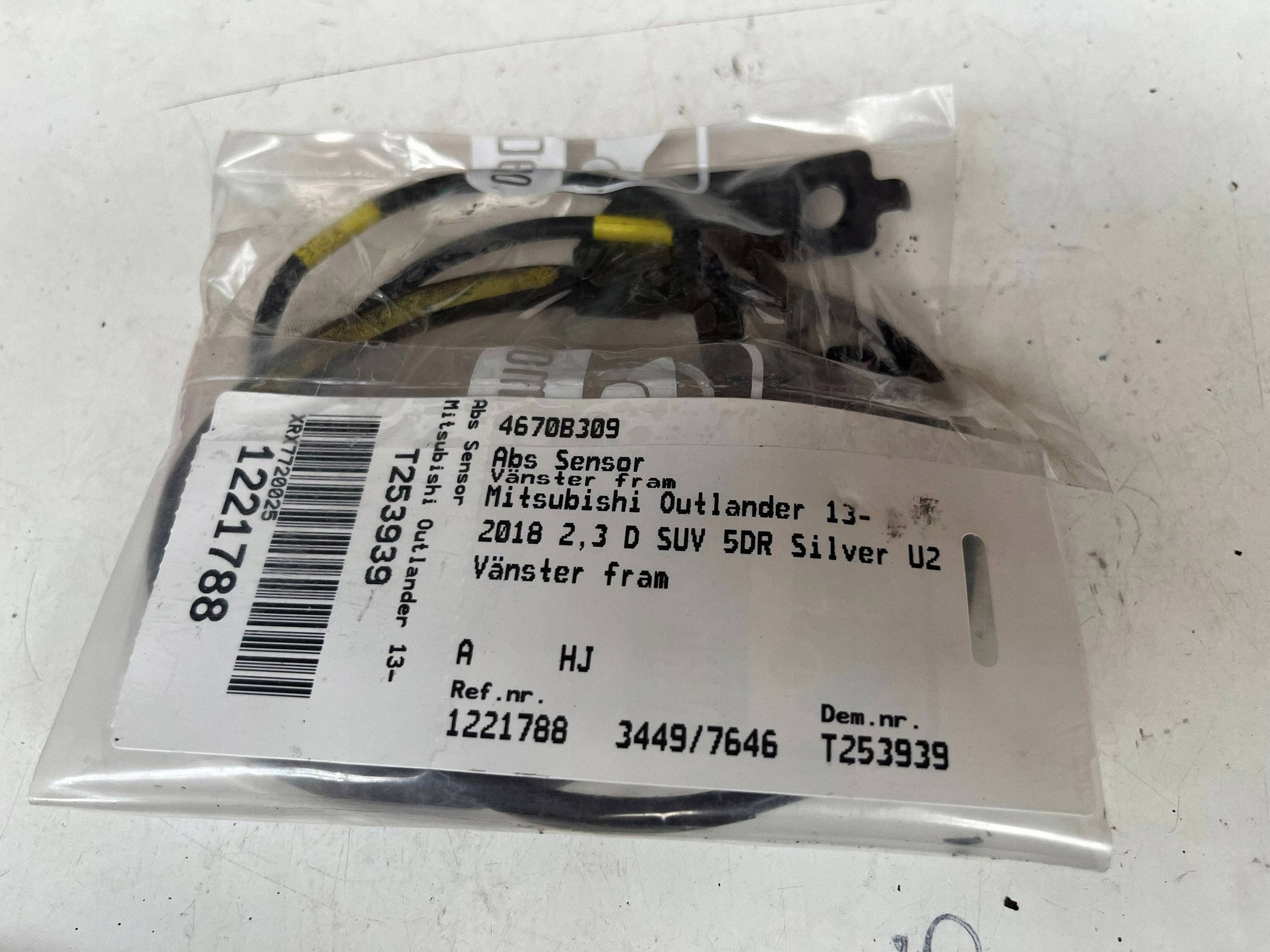 Sensor PREDKOSCI Reifen Räder ABS MITSUBISHI OUTLANDER 4670B309 @A