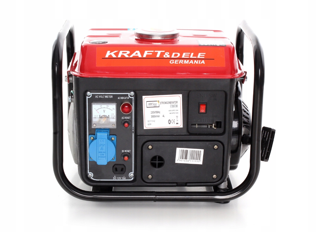 PRZENOŚNY AGREGATOR PRĄDOTWÓRCZY JEDNOFAZOWY DO GENEROWANIA PRĄDU Model idealny na budowy, do domów i domów letniskowych,