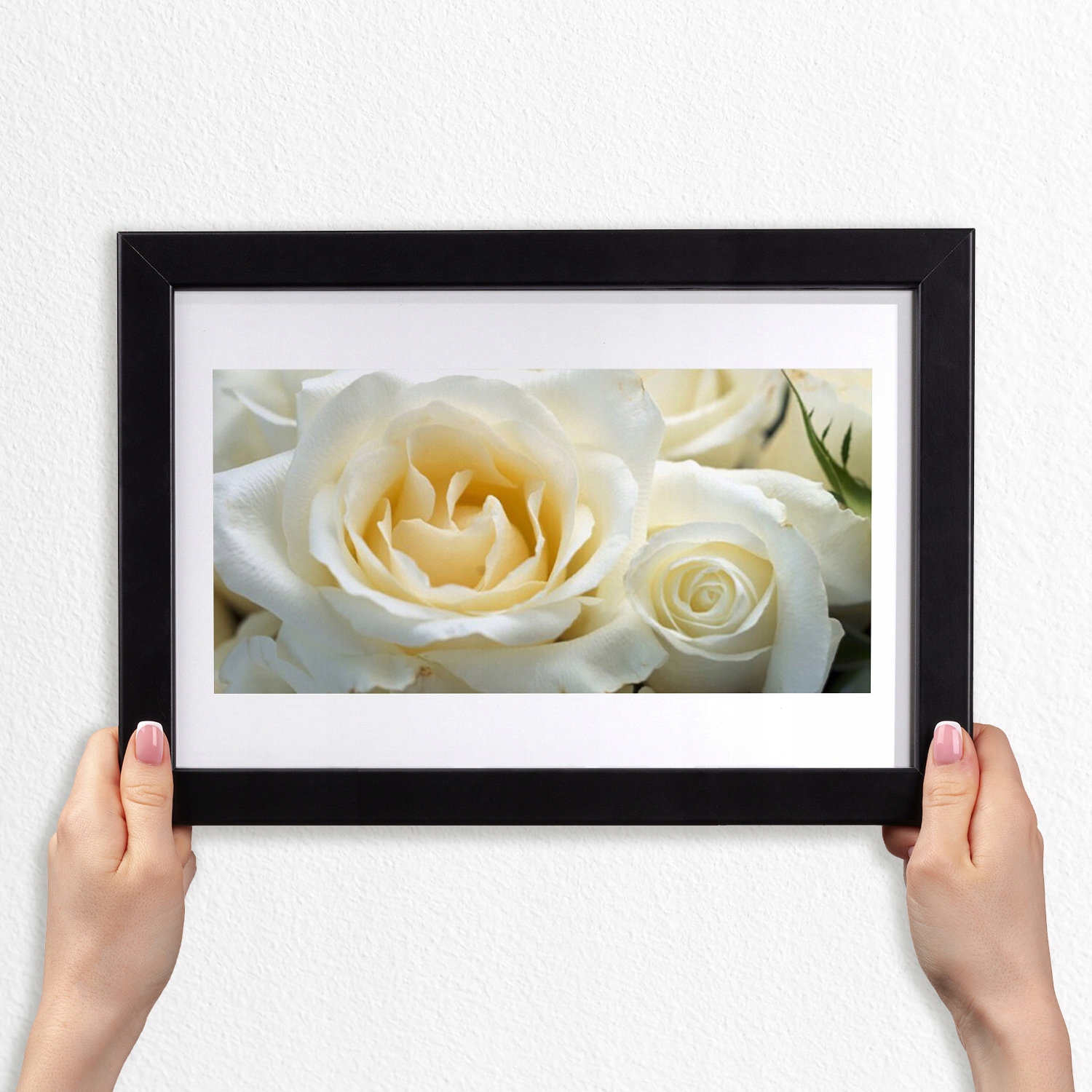 Fotoobraz s rámečkem do obývacího pokoje Růže a květiny 30x20 cm