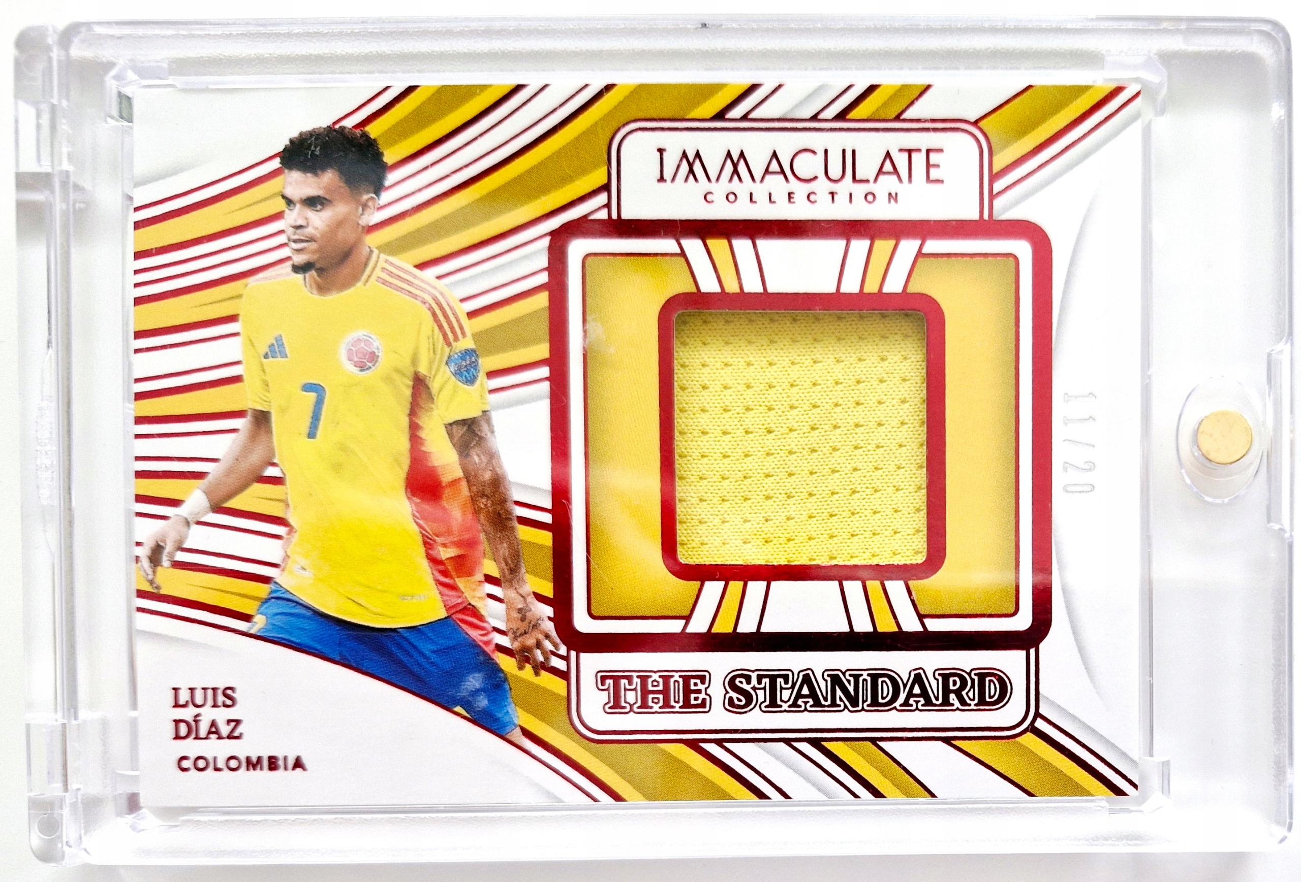 Luis Diaz 11/20 Panini Immaculate 2024/25 Jersey Relic Kolumbia Koszulka