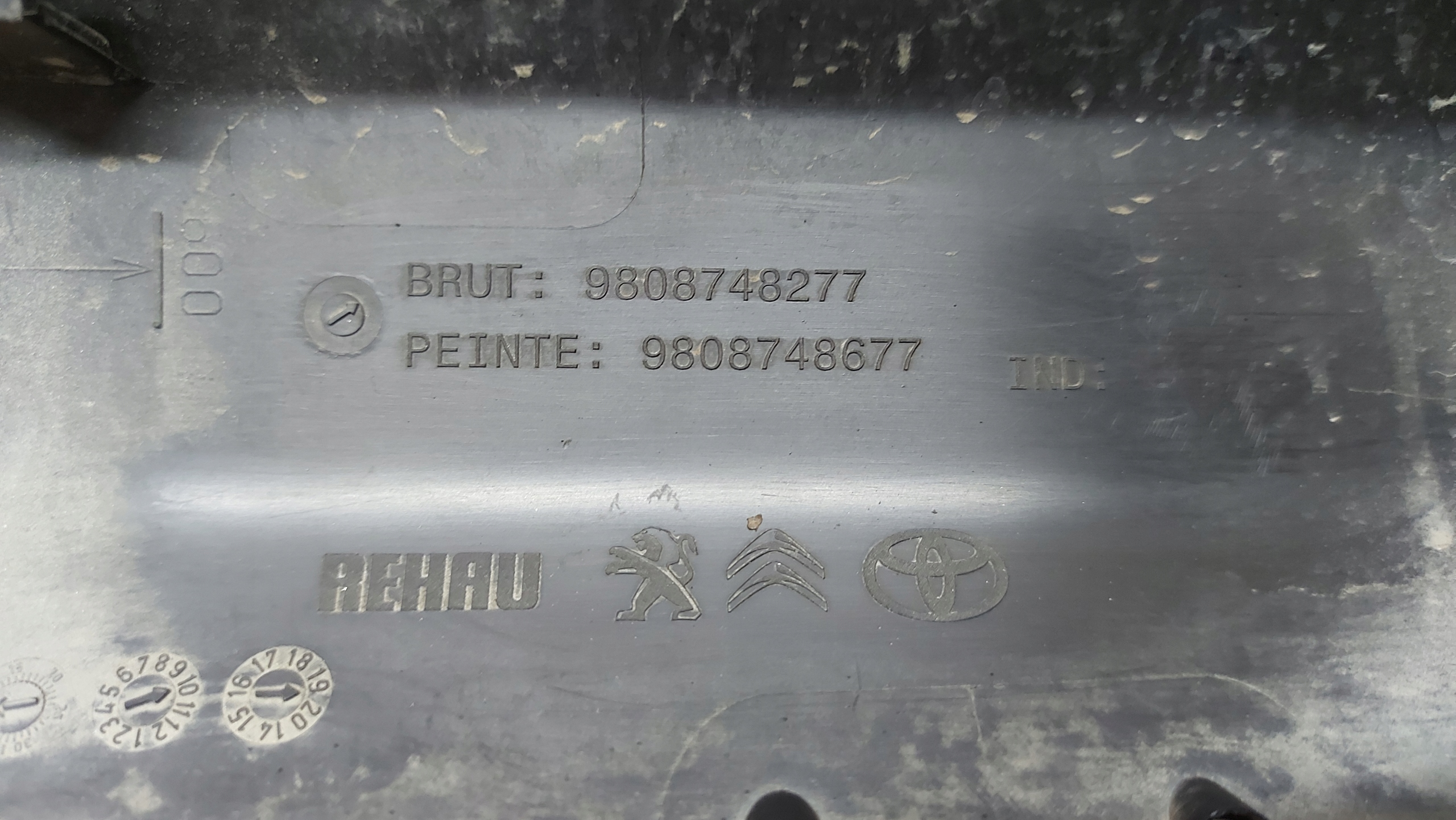 moulding door left left rear part rear TOYOTA PROACE JUMPY EXPERT 16