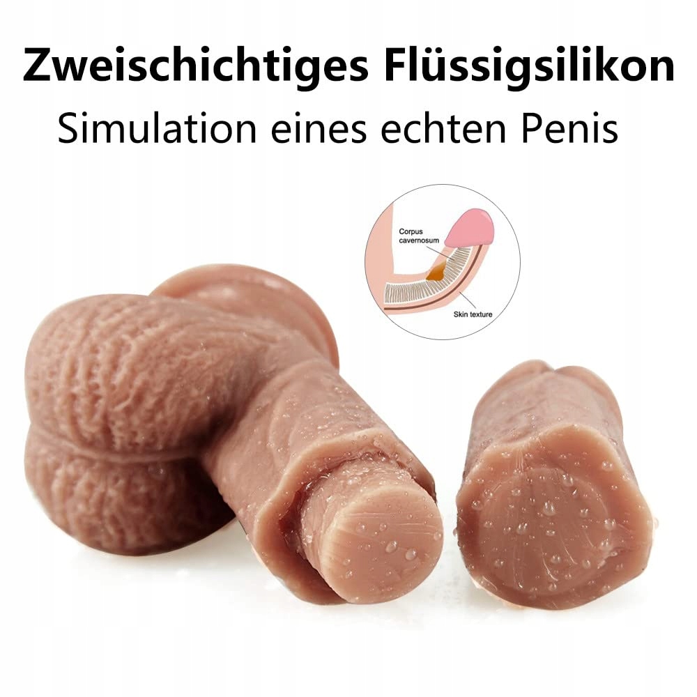 UMSCHNALL Strap On Dla Kobiet Realistyczny Dildo Silikonowy Dla Par — miniatura 4
