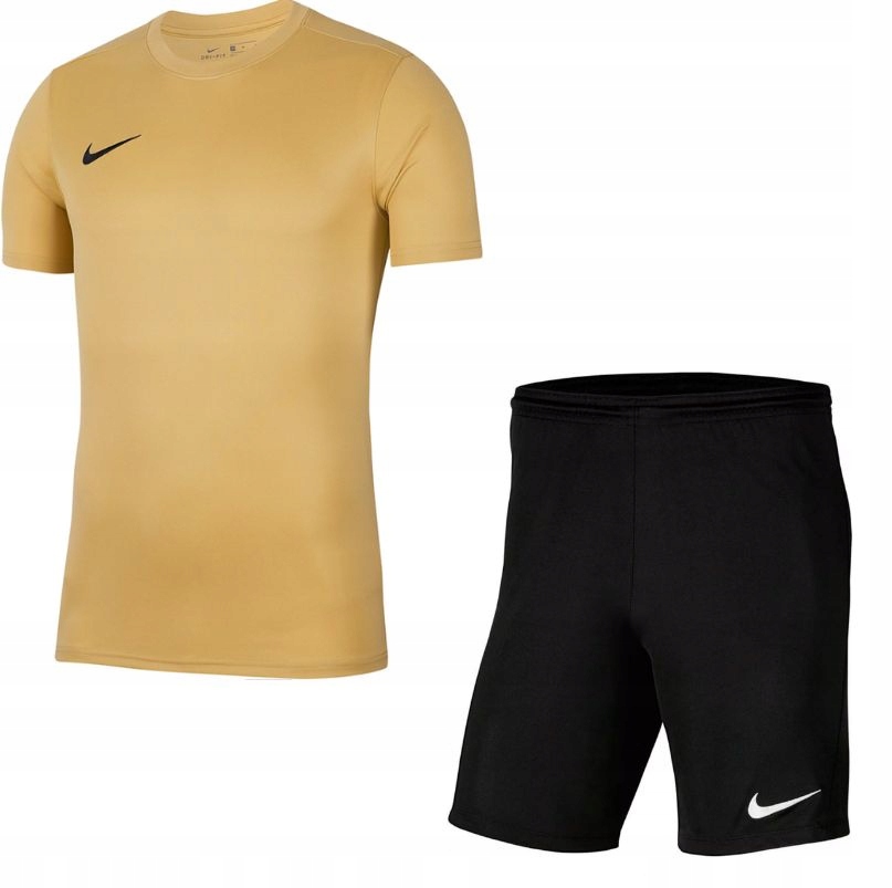 Zlatý fotbalový komplet Nike Park VII kraťasy tričko vel. S