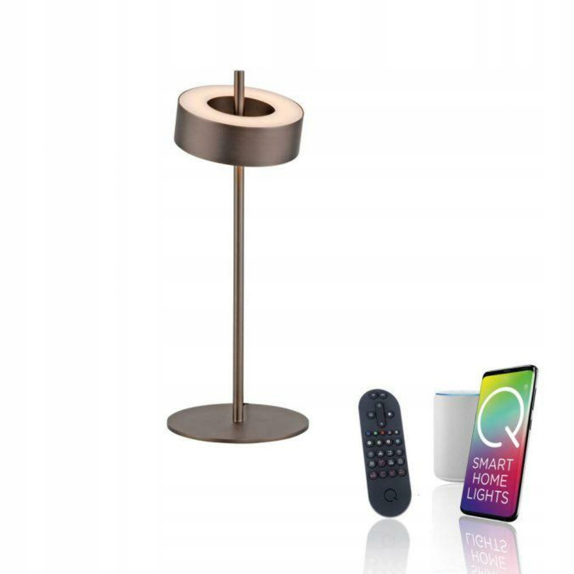 Led stolná lampa Paul Neuhaus Q-rotate ZigBee, stmievateľná, 2700-5000K, hne