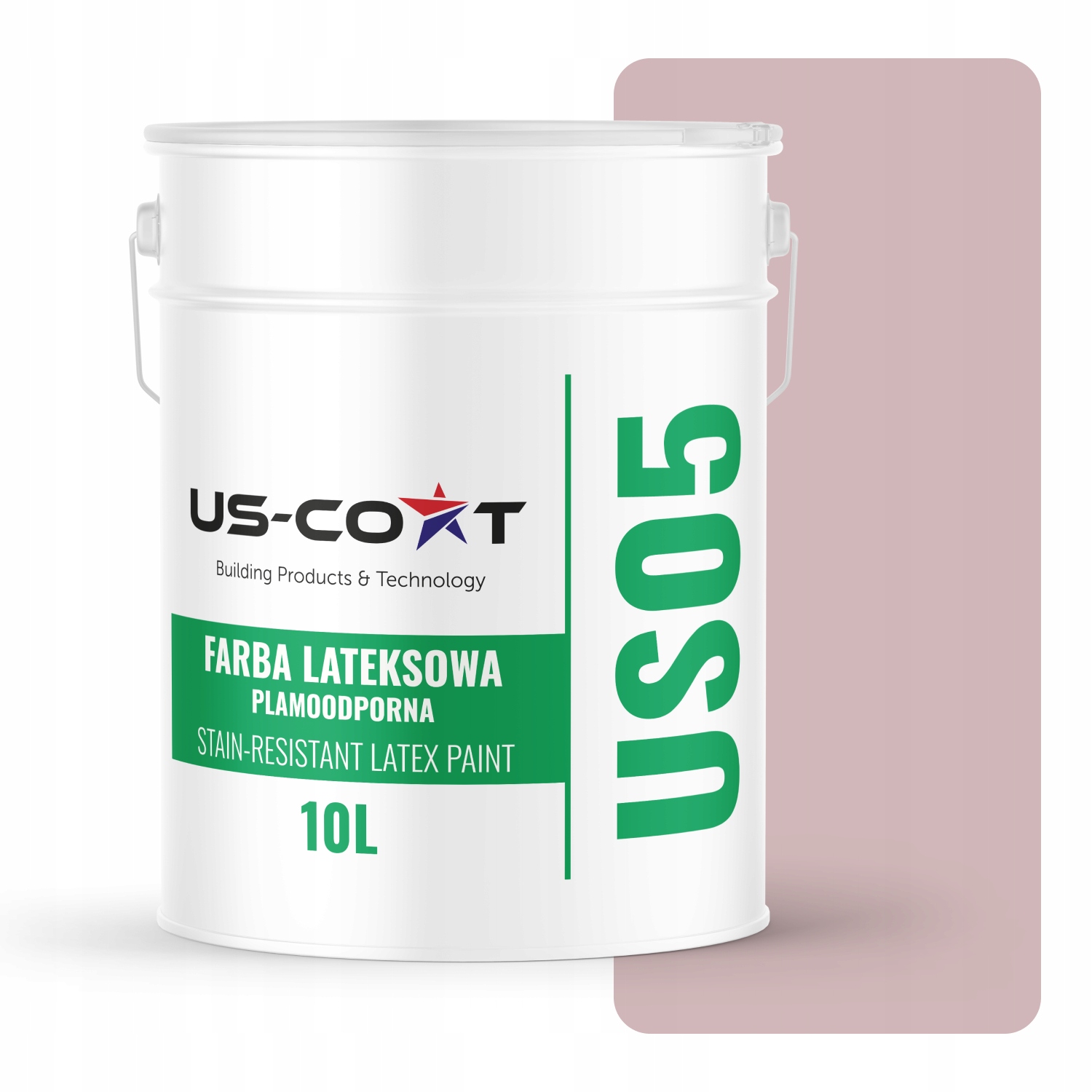 Latexová Farba Odolná Voči Škvrnám Púdrová Ružová H3250 10L Matná Na Stropné Steny