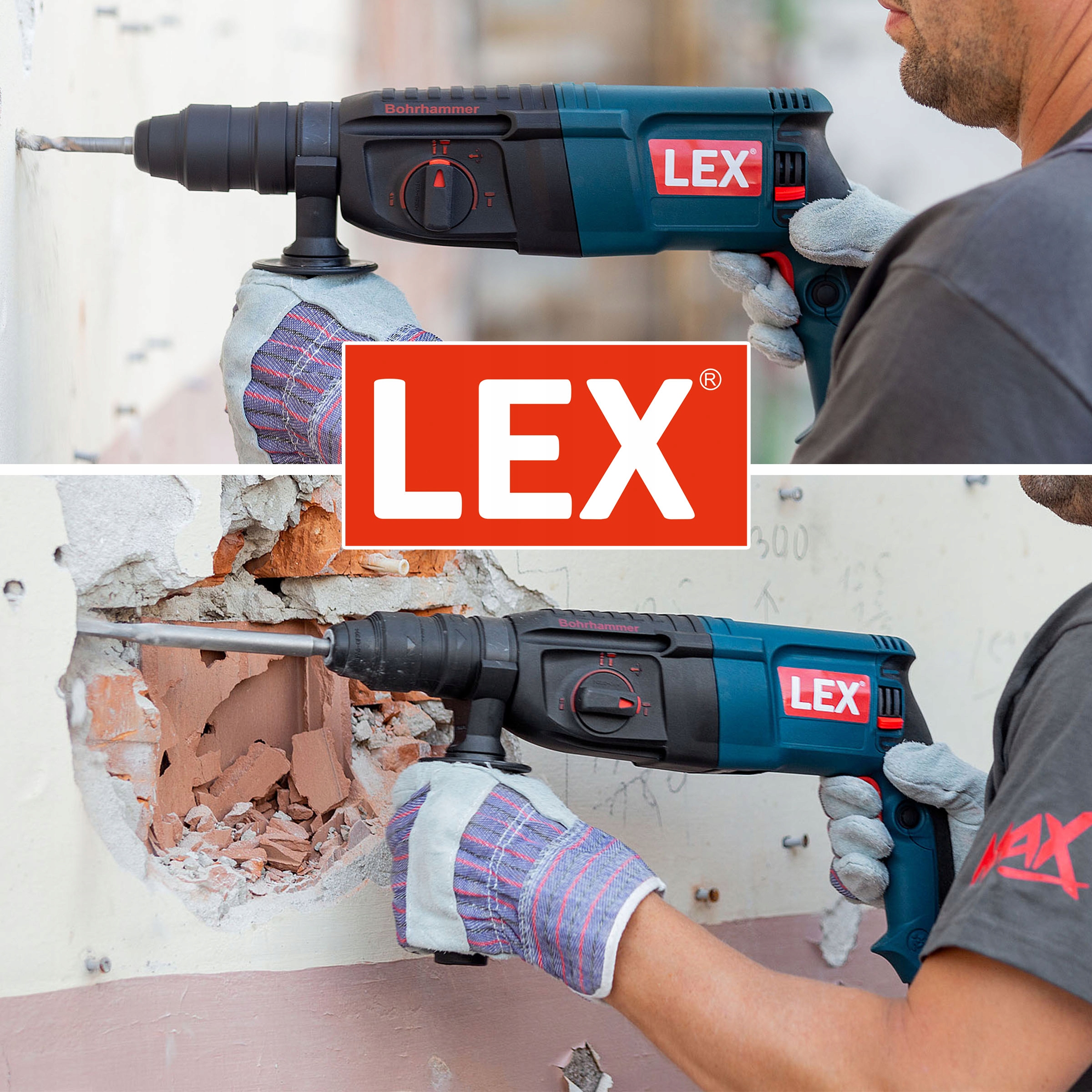 MŁOTOWIERTARKA MŁOT UDAROWY WIERTARKA SDS+ 3 TRYBY Zasilanie sieciowe