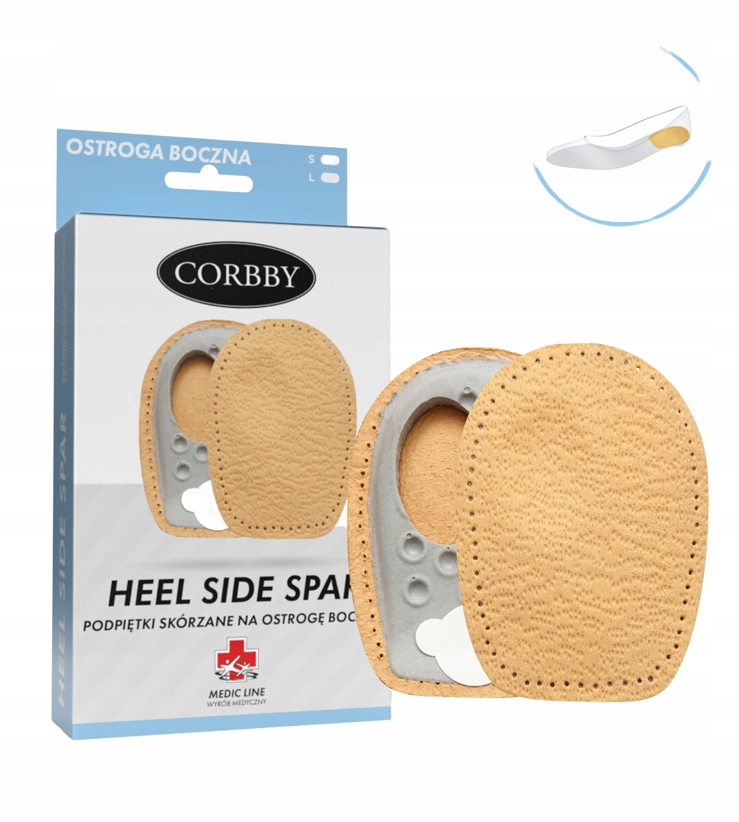 

Podpiętki Skórzane na Ostrogi Pięt Para r. 35-39