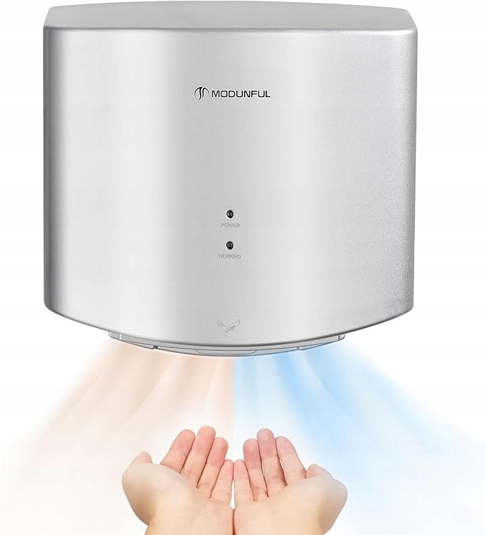 Elektrická sušička rúk 1200 W – strieborná