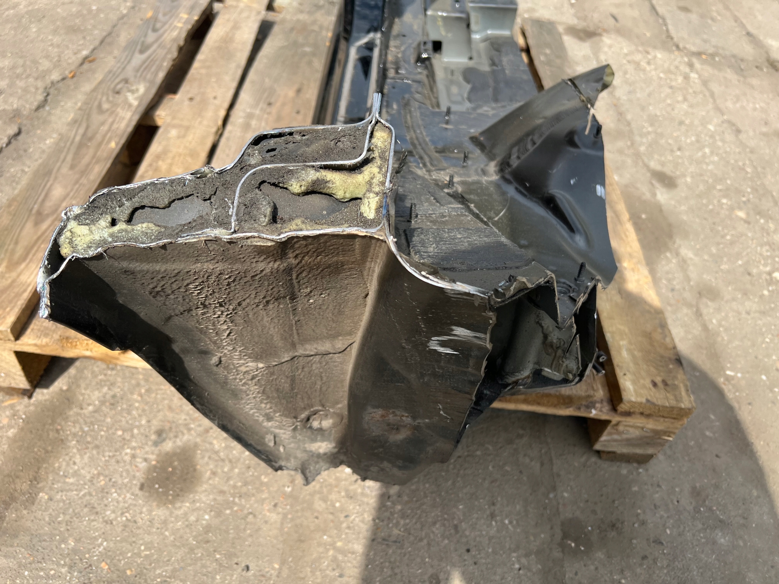 AUDI A6 C7 4G 10-18 KOMBI threshold pillar left fender rear part rear