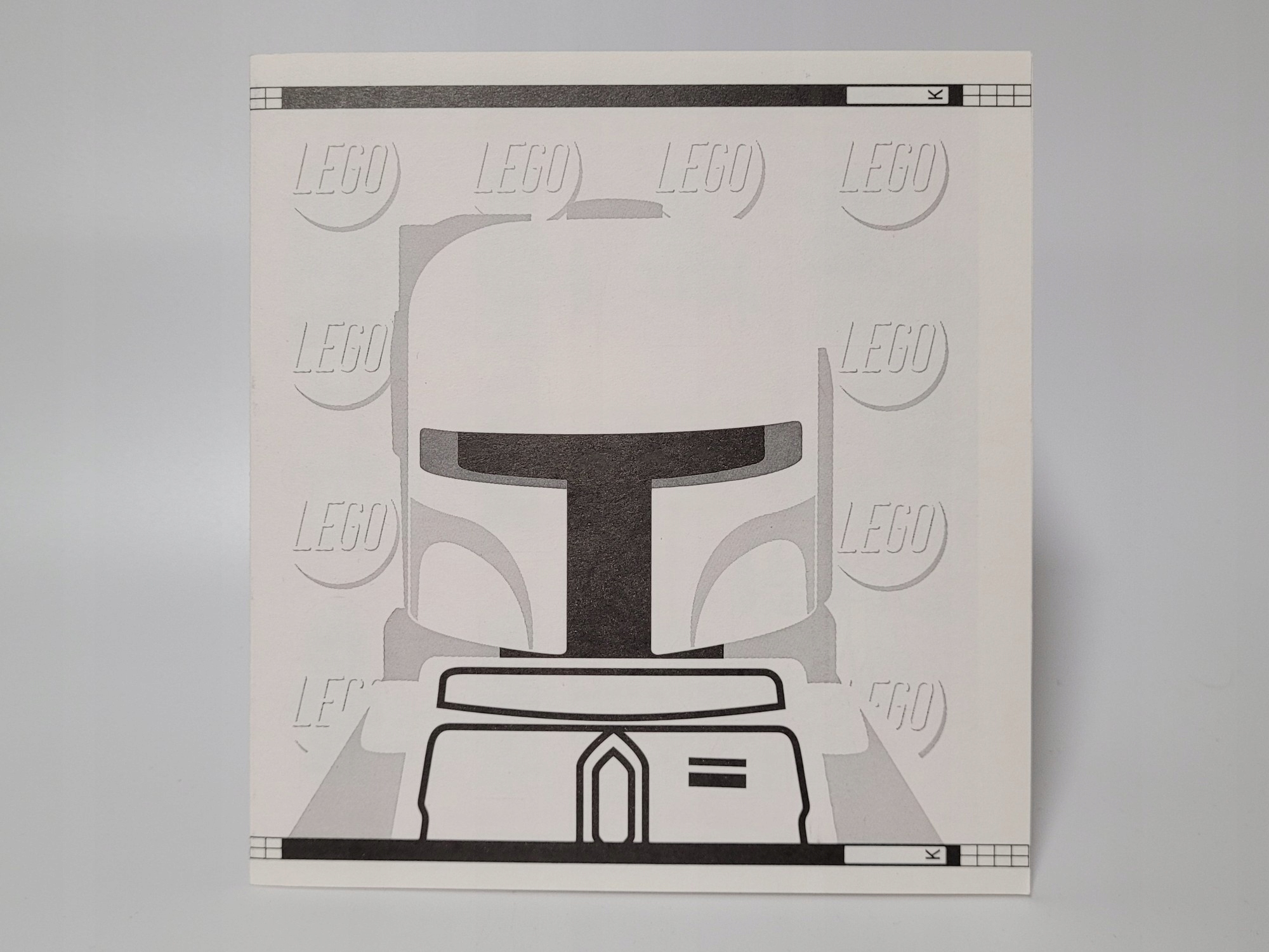 Unikat Lego Star Wars Naklejki White Boba Fett