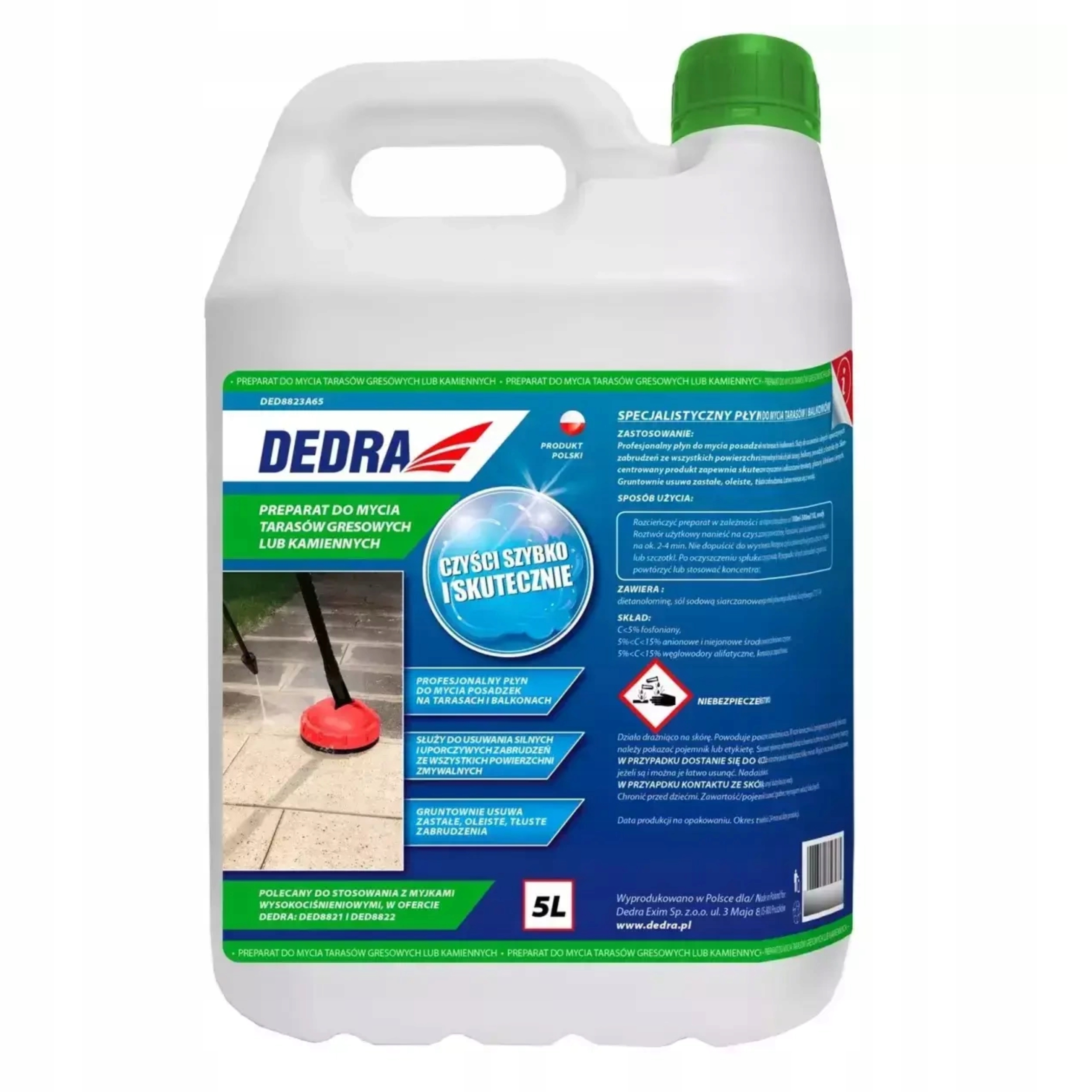 Levně Dedra Mycí Přípravek 5 L Na Mytí Gresových Kamenných Teras DED8823A65