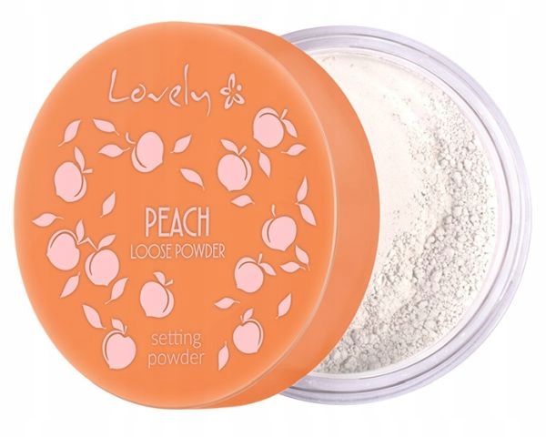 LOVELY LOOSE POWDER PEACH PÚDER NA TVÁR BROSKYŇOVÁ FARBA A VÔŇA