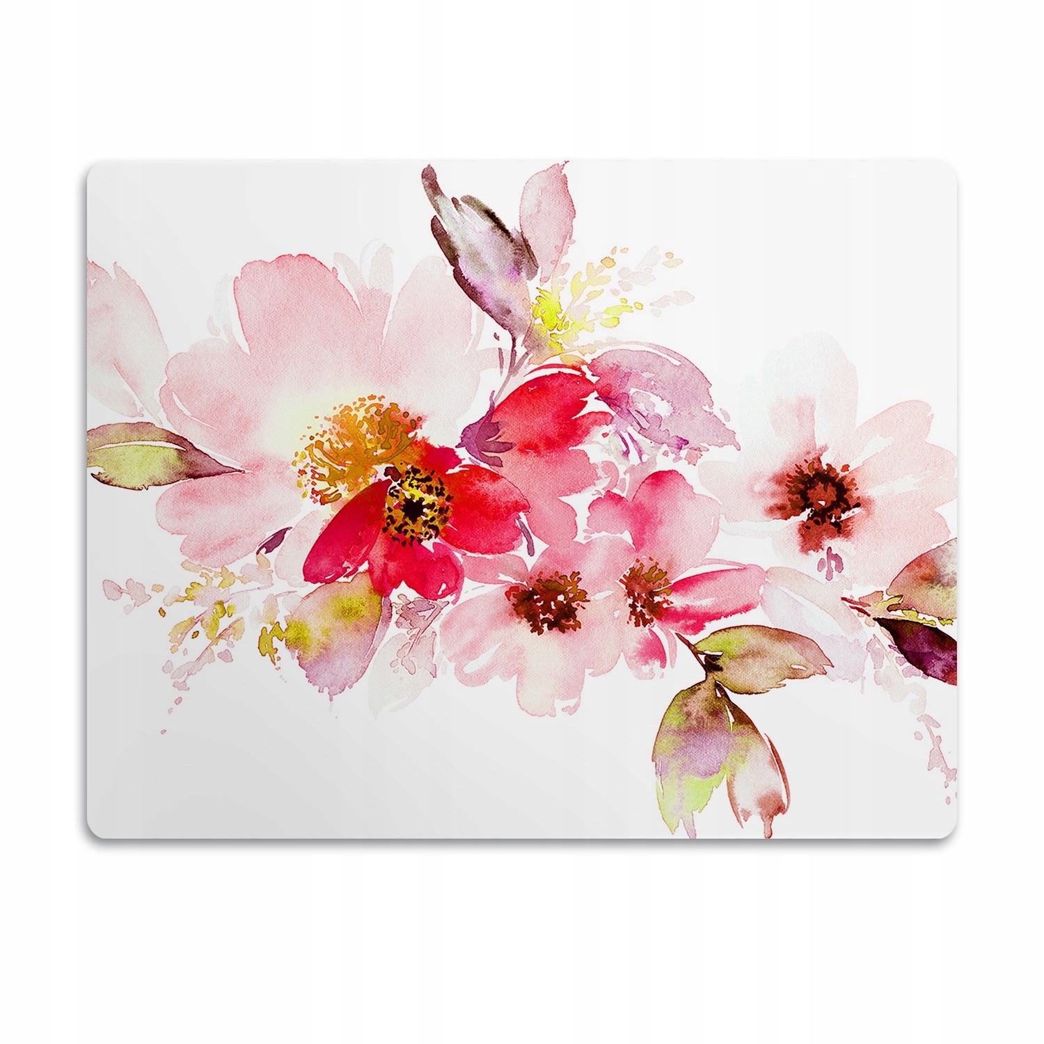 Levně Podložka pro psa pod misku Ozdobné květiny 60x40 cm