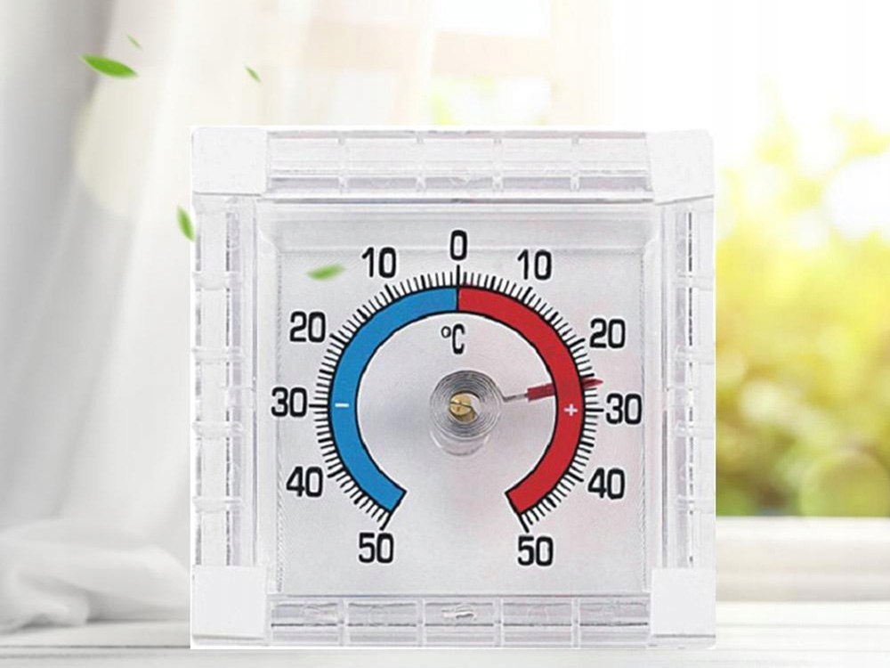 Termometr na szybę okno zewnętrzny samoprzylepny do minus 50 Marka Rozz