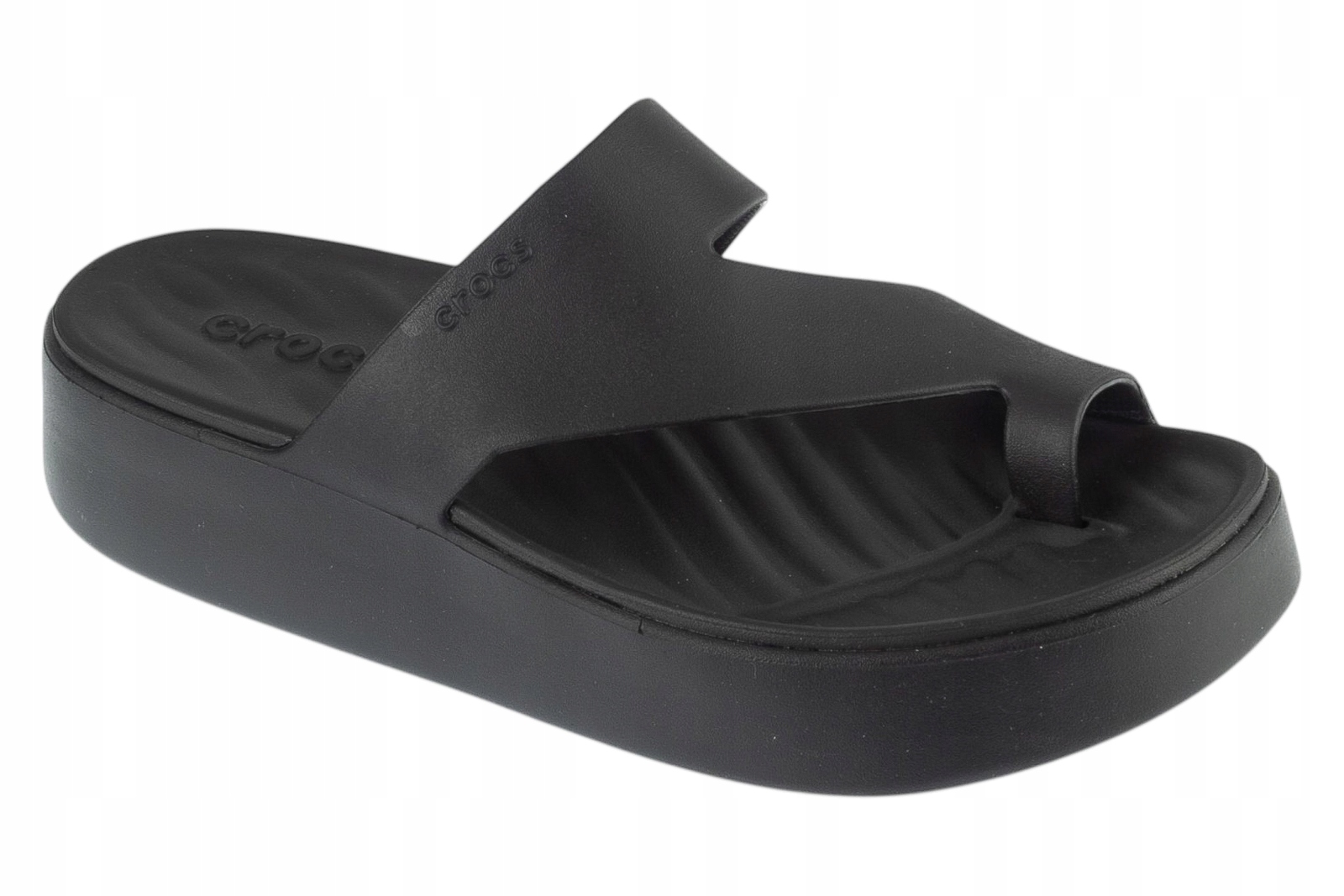 Crocs Getaway Platform Toe Loop W [38/39] Dámské žabky Černá