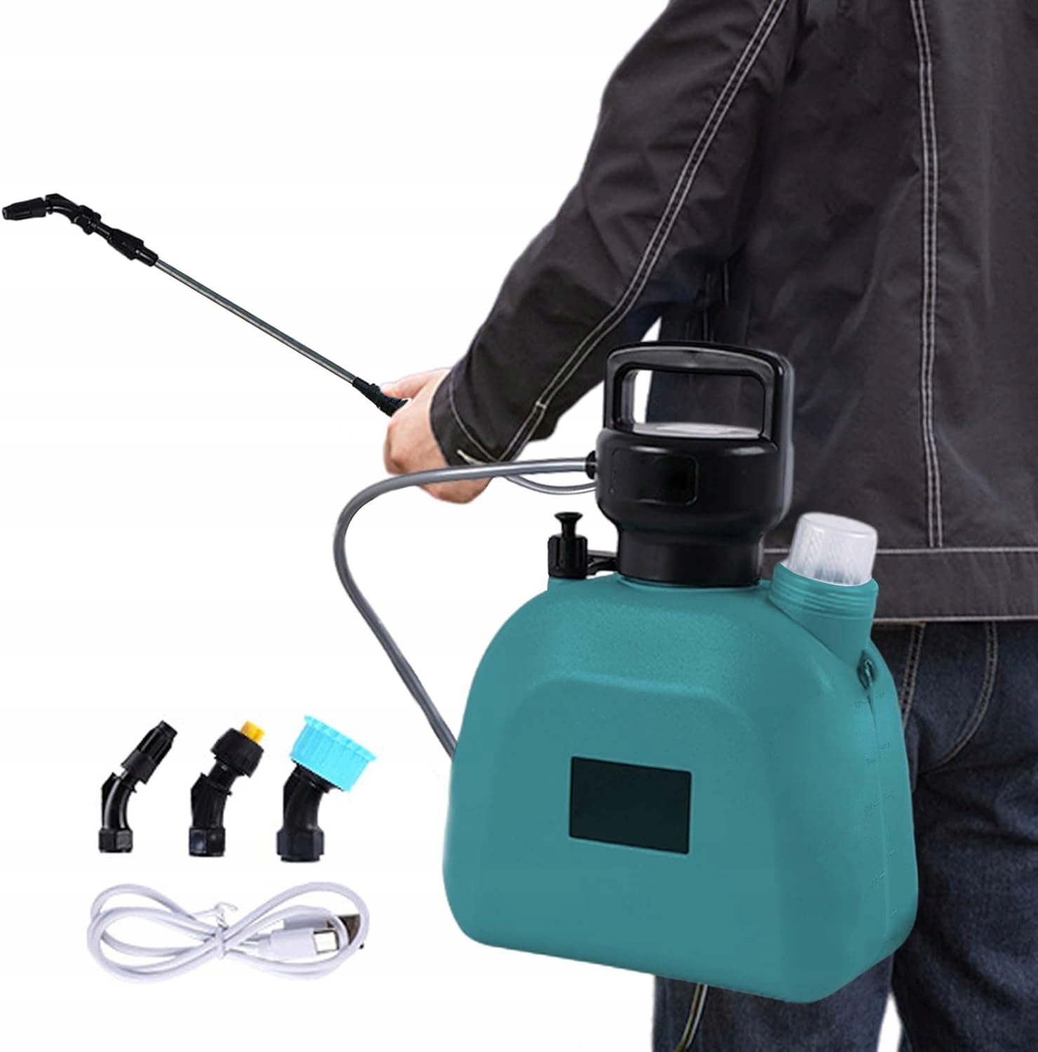 Elektrický Zahradní Akumulátorový Zádový Postřikovač 5 L, 3 Trysky