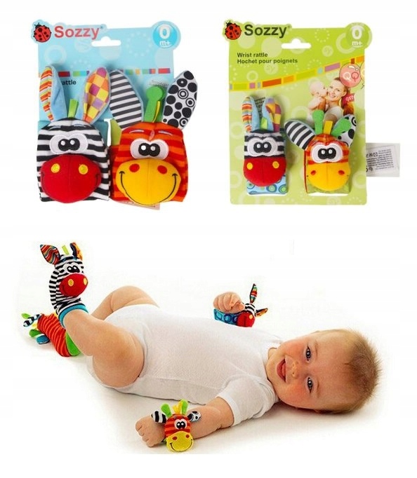 GRZECHOTKI 3D NA RĄCZKI I NÓŻKI 4SZT SOZZY LAMAZE