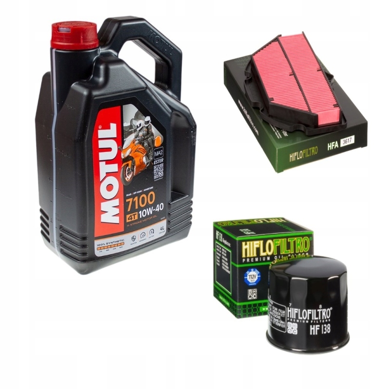 Sada Olej Motul 7100, olejový, vzduchový filter, Gsx-r 600 750 K6-L0