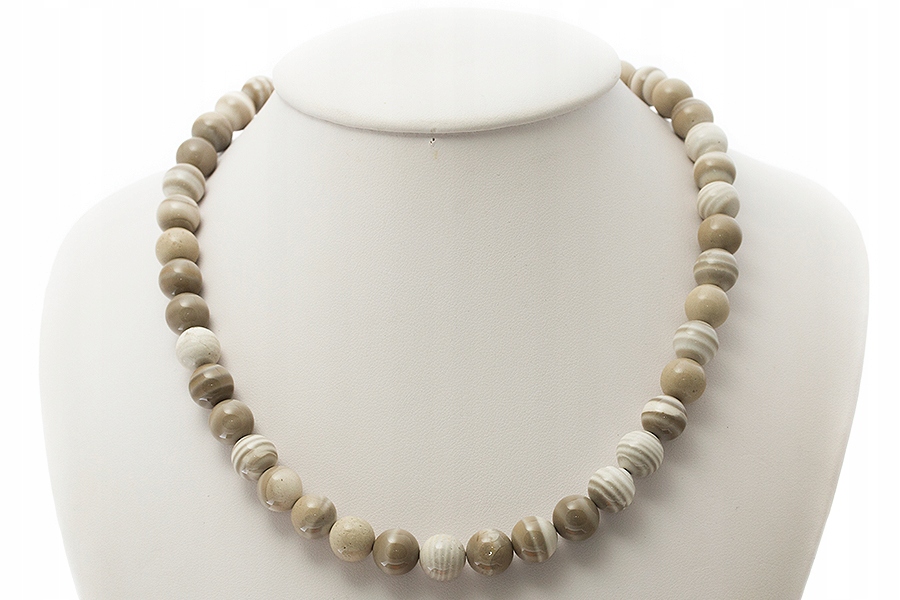 Náhrdelník Pruhovaný keř Stříbro (GNK24)