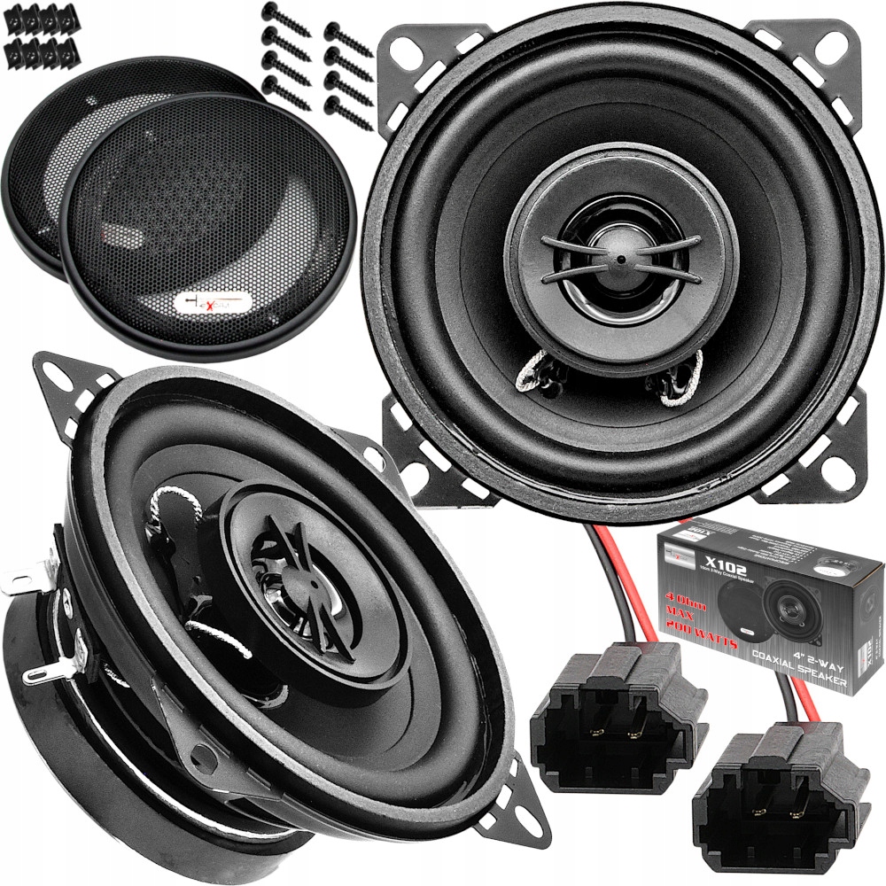 GŁOŚNIKI SAMOCHODOWE EXCALIBUR 100MM DO RENAULT 5 CAMPUS CLIO RAPID TWINGO