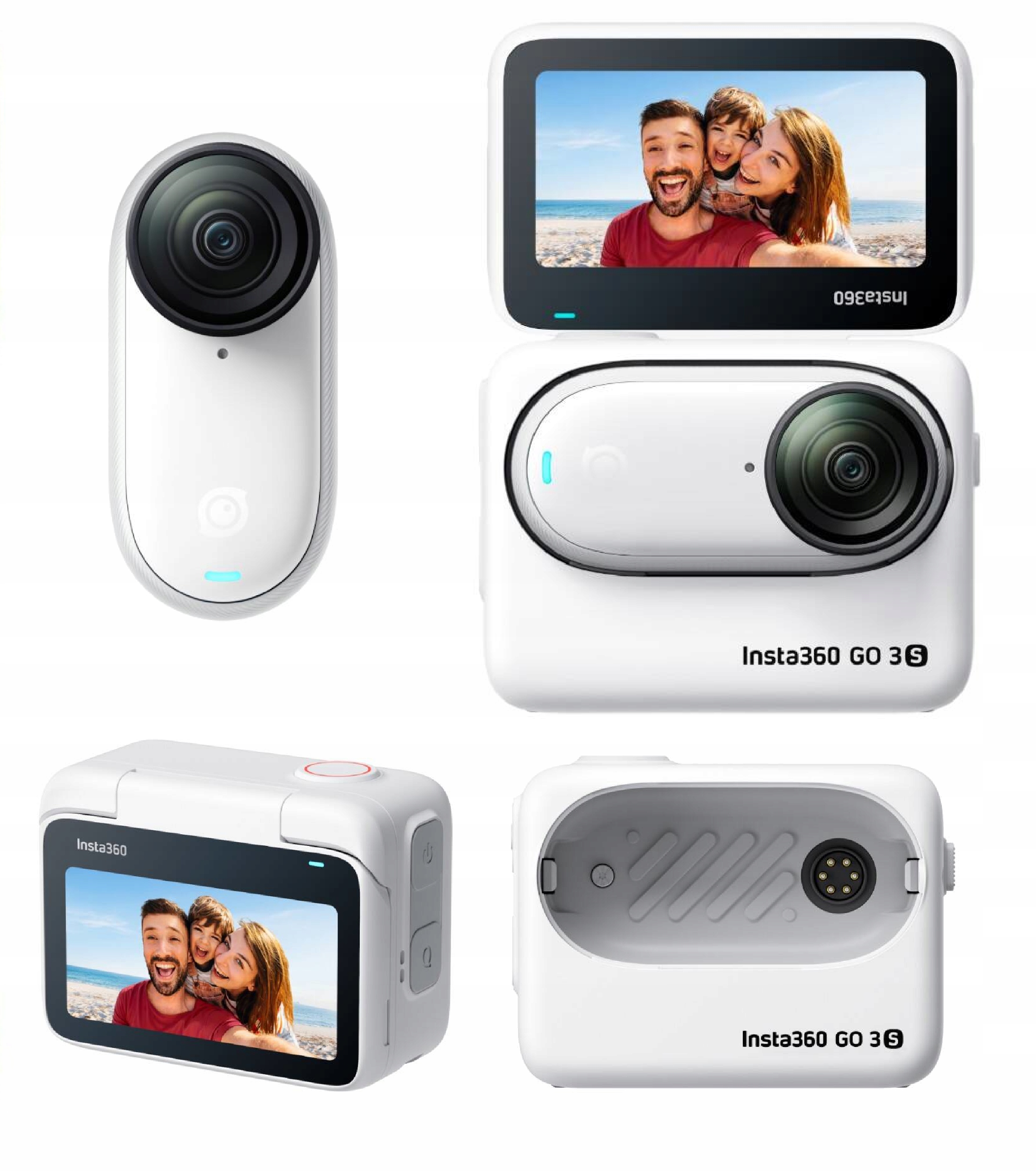 Športová kamera Insta360 Go 3S 64 Gb biela
