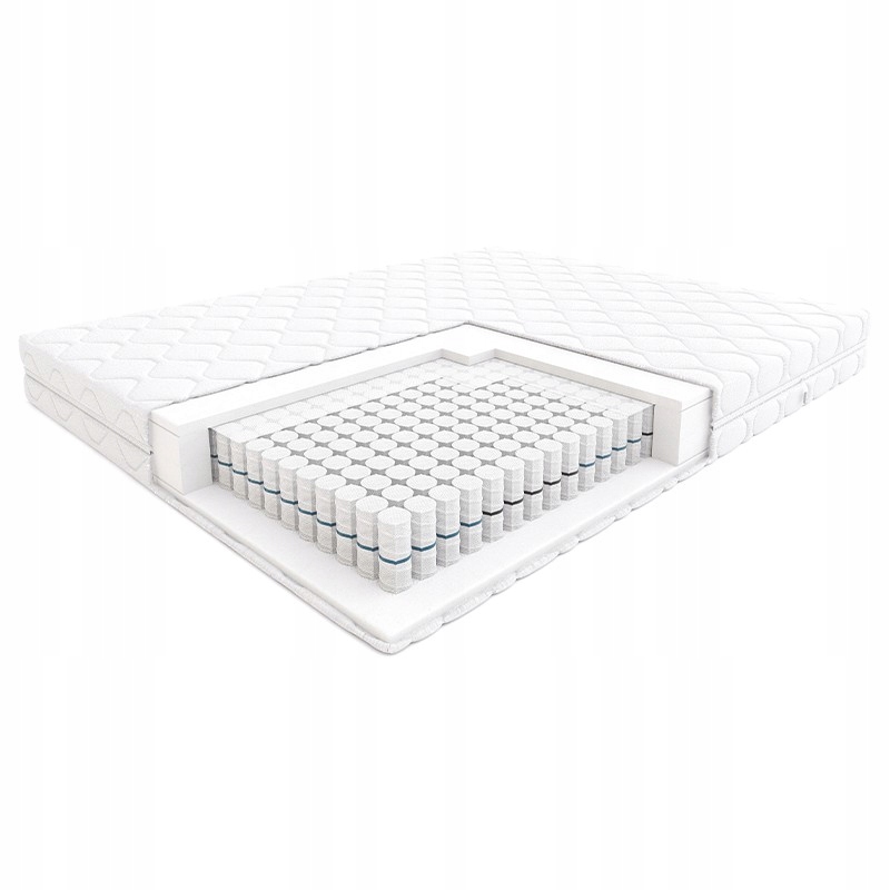 Materac 90x200 Step Hilding Silver twardy sprężynowy