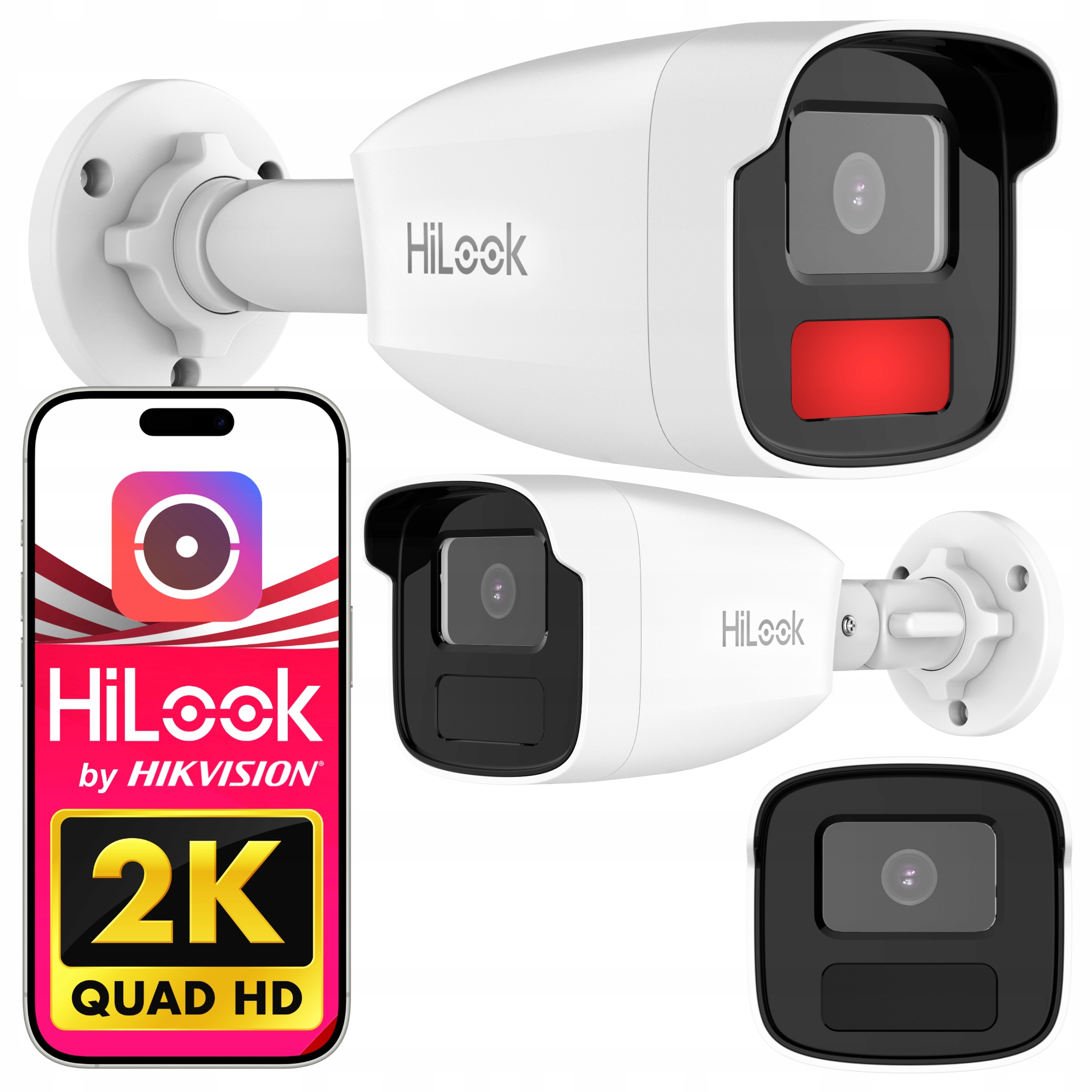 Kamera Ip IPCAM-B4-50IR Ir 50m 4MPx HiLook by Hikvision