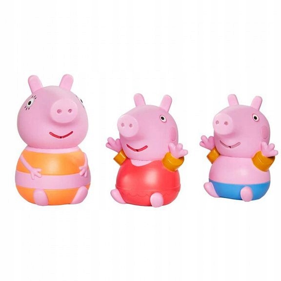 Tomy Toomies Prasiatko Peppa Figúrky do vody set s mamičkou 3-pack E73158