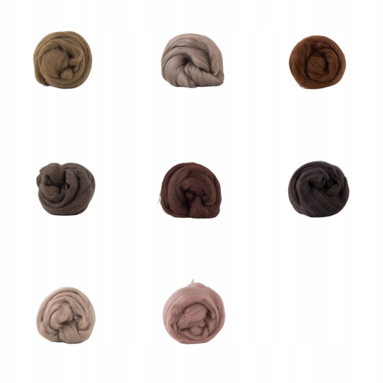 Sada česané vlny 19mic Odcienie 8x50g