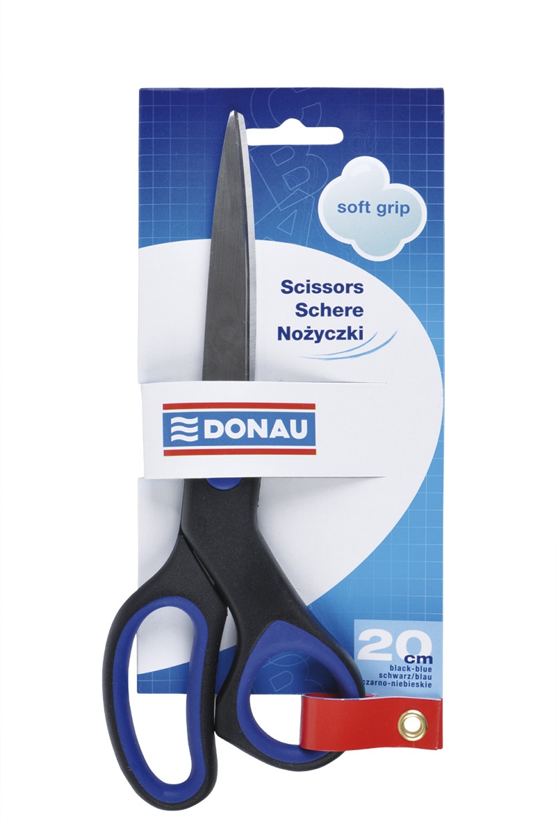 

Nożyczki biurowe Soft Grip 20cm niebieskie nożyce