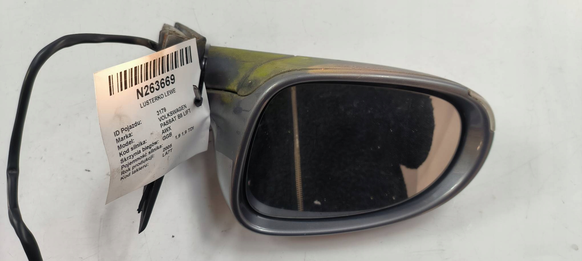 mirror left EU LA7T VOLKSWAGEN PASSAT B5 LIFT 5 PIN