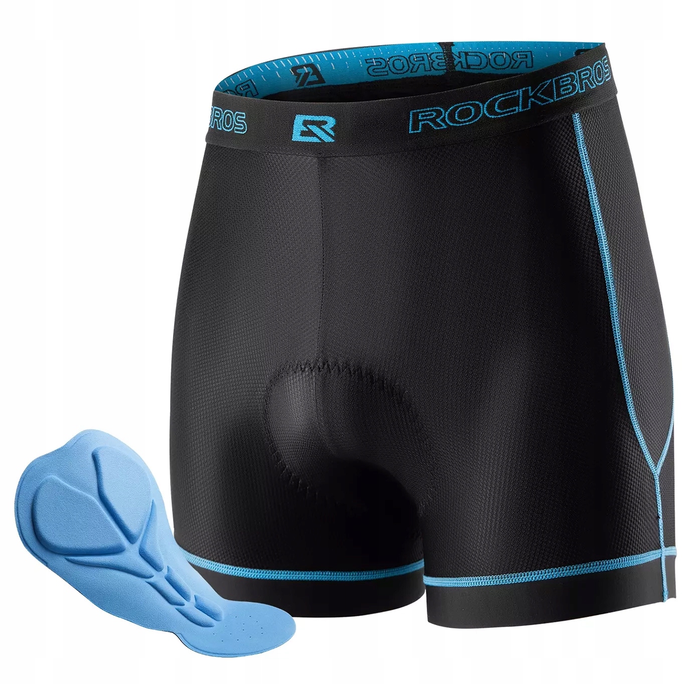 Rockbros Męskie Spodenki Rowerowe Z Wkładką 3D Oddychające Xl(eu L)