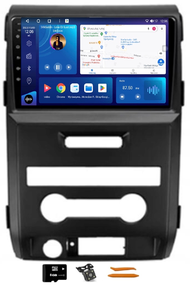 Rádio Android Navigácia Qled Carplay Lte Gps Dsp Ford F150 09-14