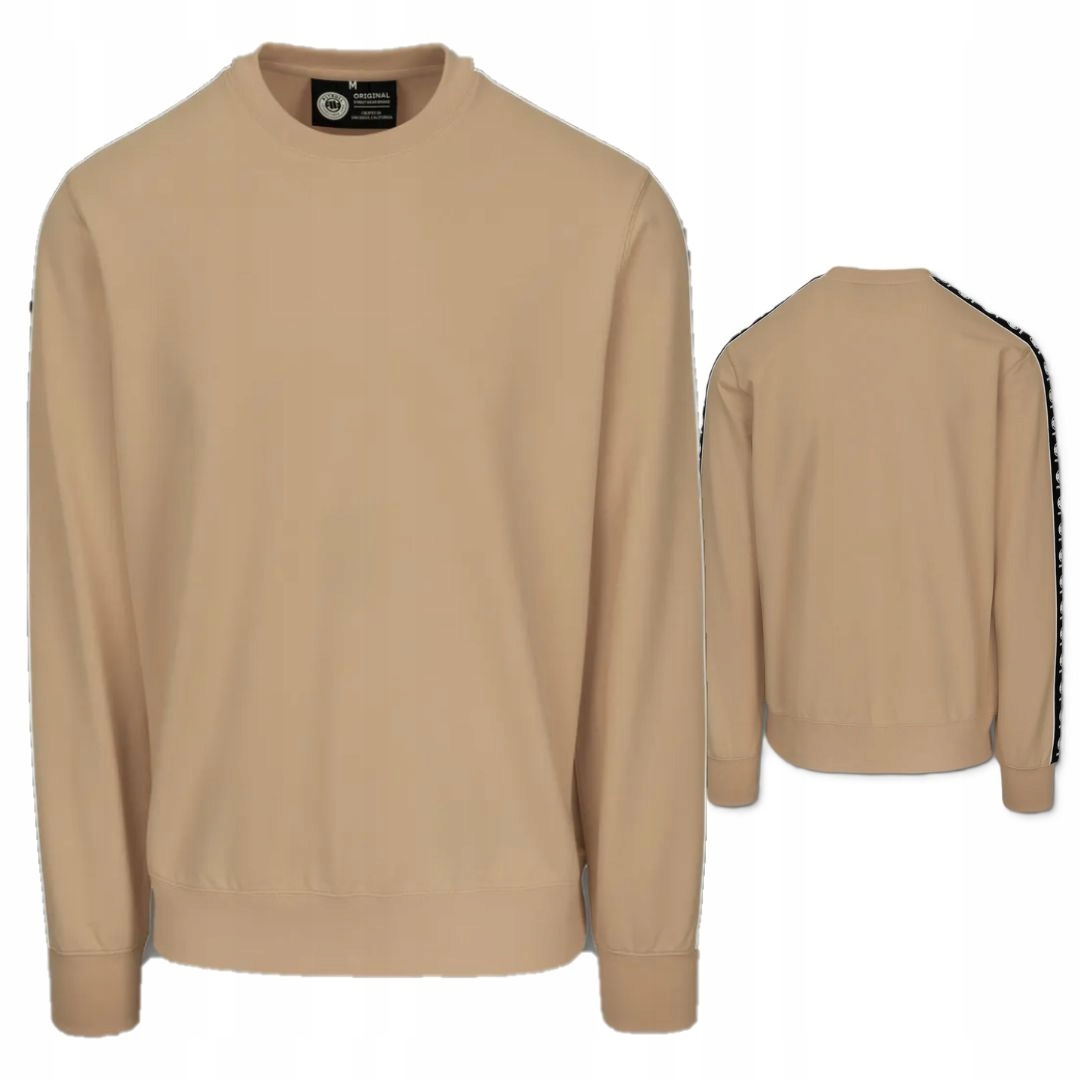 Pitbull West Coast Pánská Mikina Bez Kapuce Tape Nugget Světle Písková 3XL