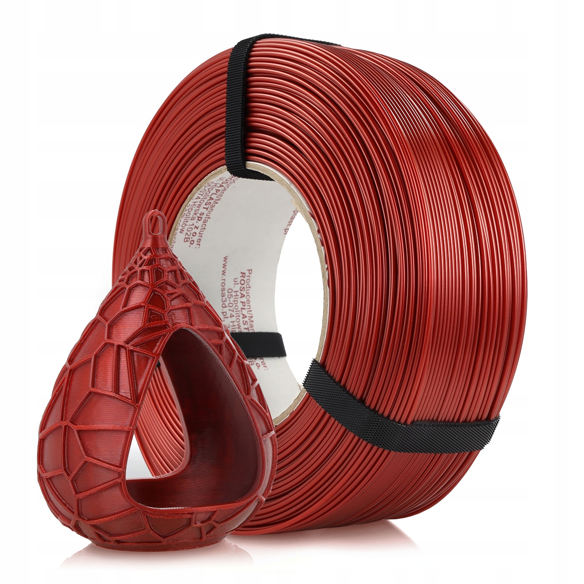 Filament ReFill PET-G Standard HS ROSA 3D 1.75mm Burgundy Red 1kg