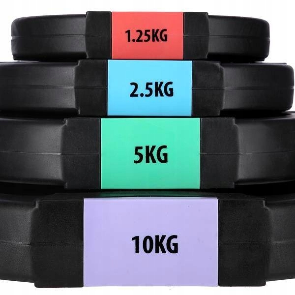 SZTANGA Z WYMIENNYM OBCIĄŻENIEM GSPO40 42 KG Średnica części na obciążenia 2 mm