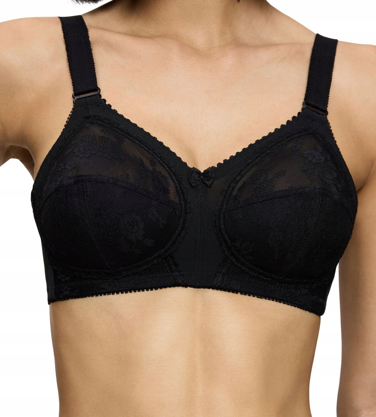 Podprsenka Triumph Doreen X Černá Nevyztužená měkká dámská podprsenka 95E