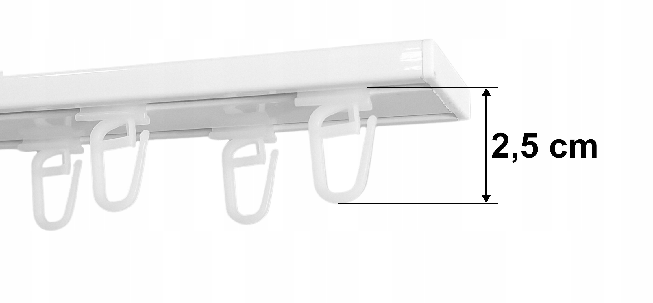 SZYNA SUFITOWA ALUMINIOWA podwójna pojedyncza karnisz sufitowy 100 cm Marka Rolmajster