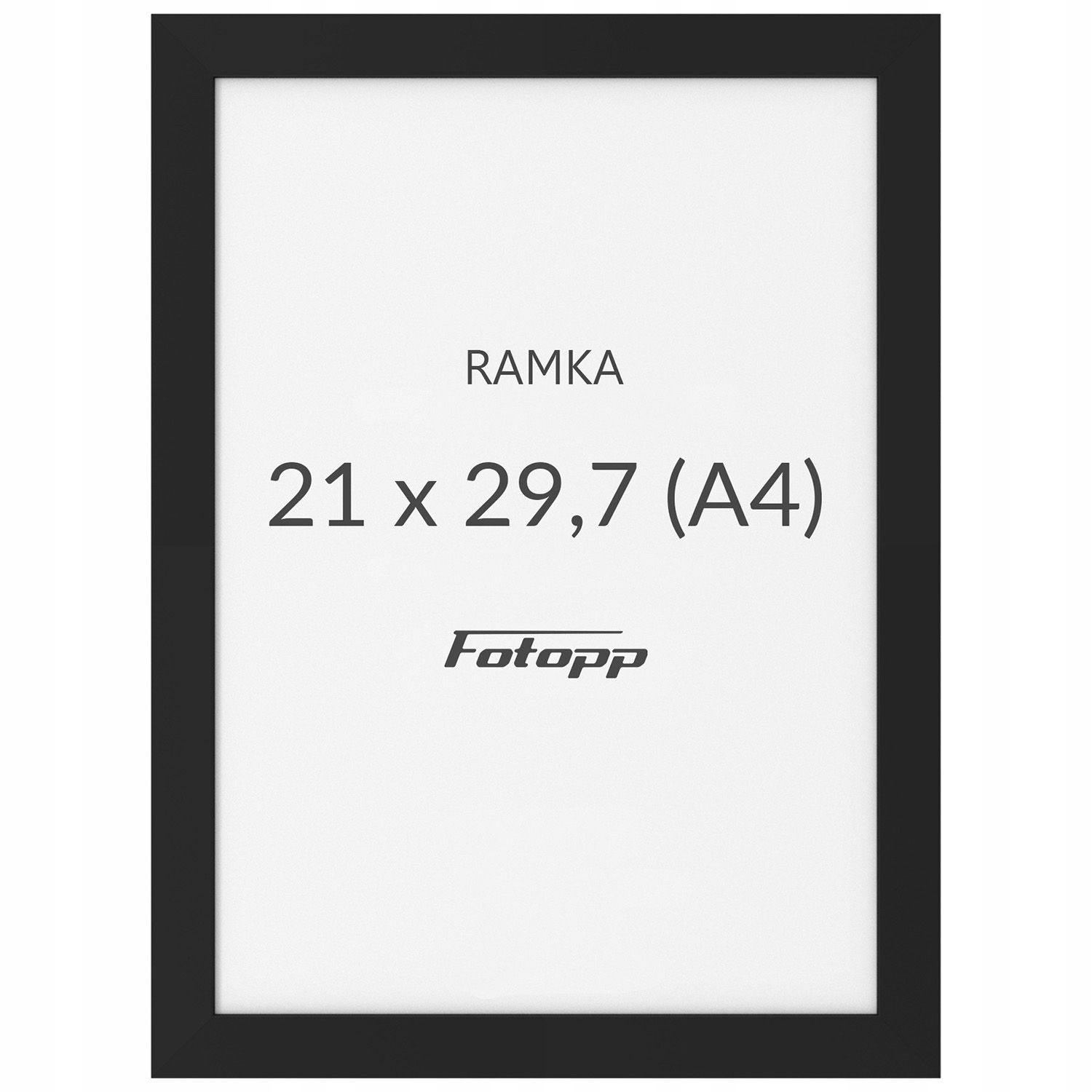 

Ramka na zdjęcia Czarna A4 21x29,7 cm foto rama