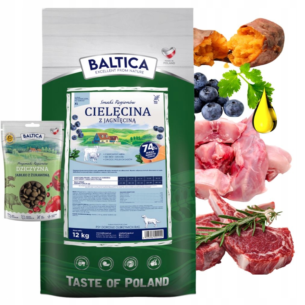 Baltica Cielęcina z jagnięciną XL 12kg