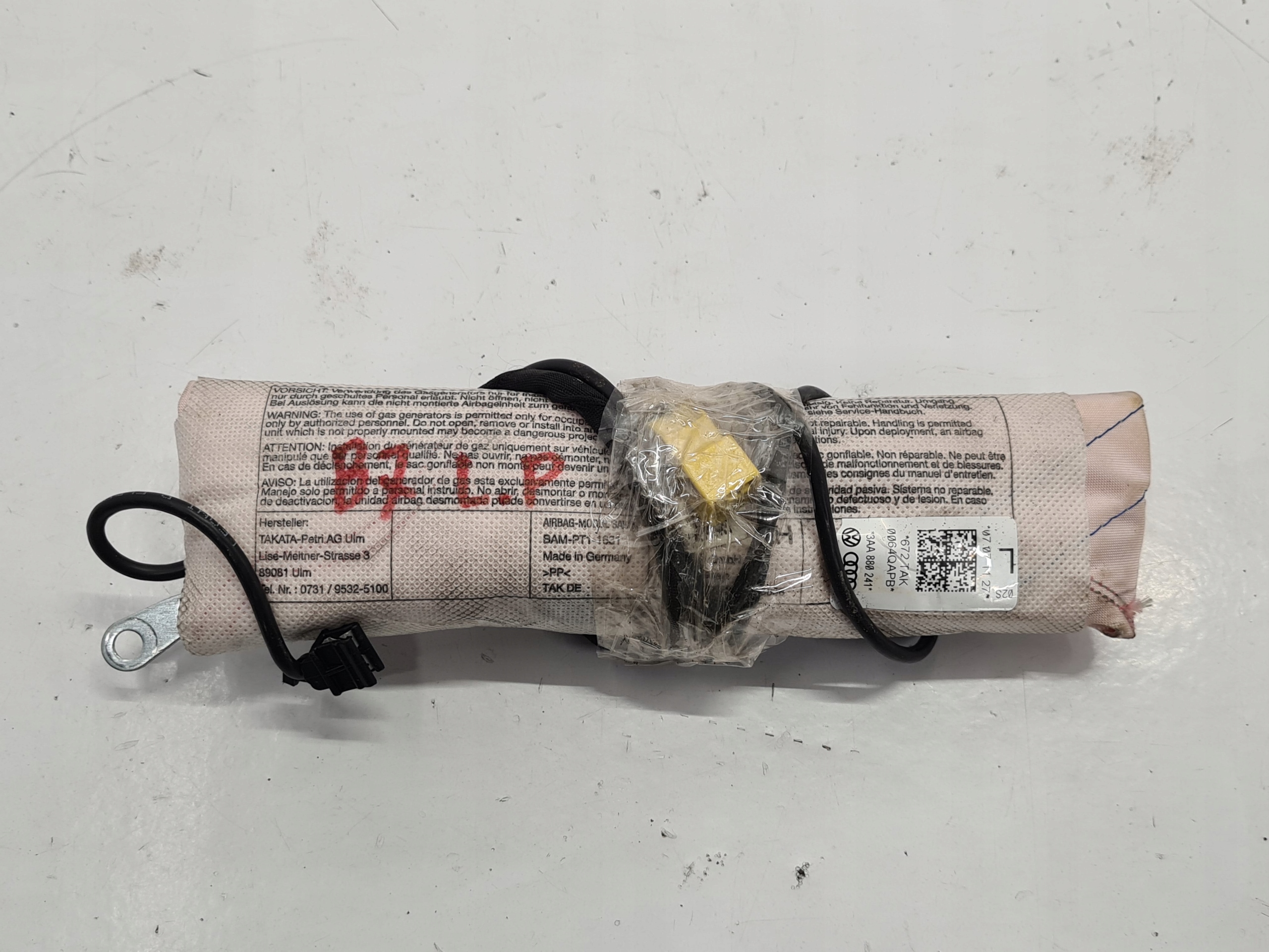 VW PASSAT B7 PODUSZKA AIRBAG FOTELA LEWA 3AA880241